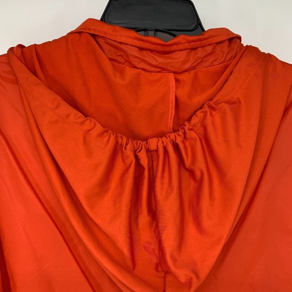 Avia Jacket Orange Pullover Hooded 1/4 Zip Windbreaker Long Sleeve - Picture 11 of 12